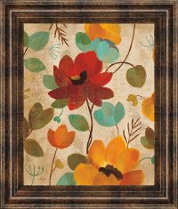 Vibrant Embroidery II Framed Wall Art