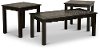 Ceramic Top 3 Piece Coffee Table Set