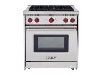 GR304 Wolf Stainless Steel 30 Inch Natural Gas Range