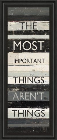 The Most Important Things Vertical Framed Wall Art