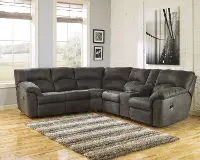 Tambo Pewter Gray 2 Piece Reclining Sectional Sofa