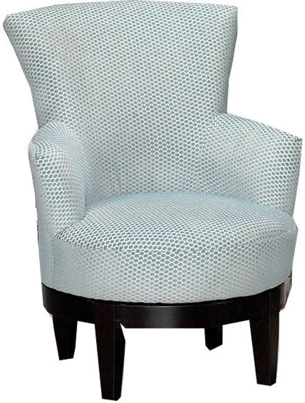 Turquoise Velvet Swivel Chair - Justine Collection-1