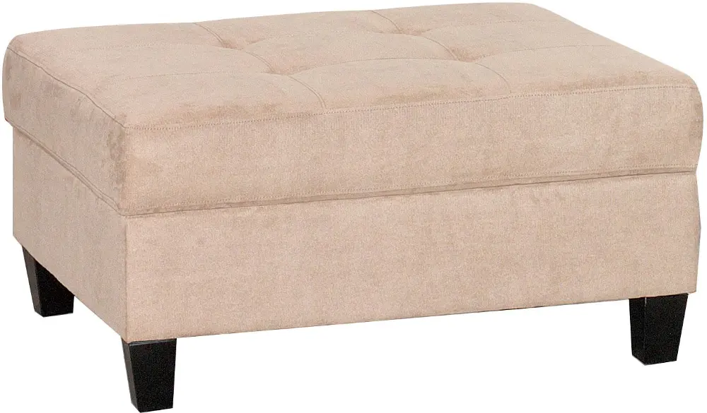 Taupe Casual Contemporary Storage Ottoman - Marquis-1