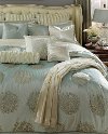 Clearance Ice Blue Queen Harlington Bedding Collection