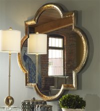 Gold and Silver 40 x 40 Wall Mirror