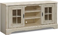 67 Inch Antique White TV Stand - Highland Manor