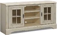 Highland Manor Antique White 67 TV Stand