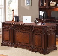 Cherry Wood Executive Computer Desk - Westchester