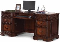 Cherry Wood Executive Computer Desk - Westchester-2