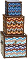 Clearance Medium Multi Color Chevron Trunk