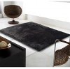 8 x 10 Large Black Area Rug - Viscose-2