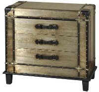 Antique Silver Steamer 3 Drawer Chest