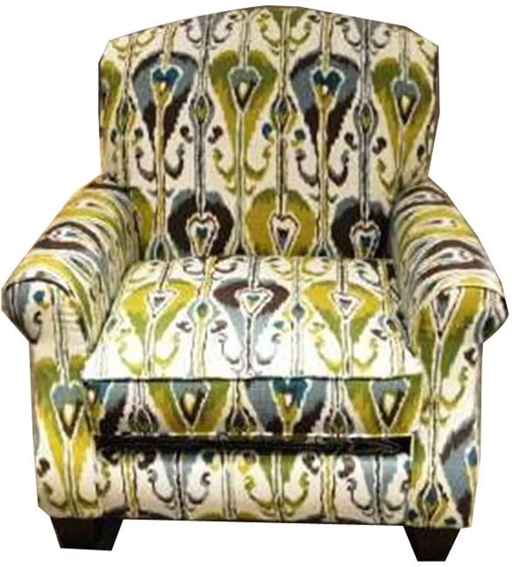 Essentials 36 Inch Pattern Upholstered Accent Chair-1