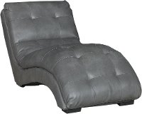 Contemporary Gray Chaise - Kadyn