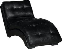 Classic Contemporary Black Chaise - Kadyn