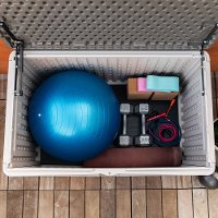 60103 Lifetime Products 80 Gallon Outdoor Storage Box-3
