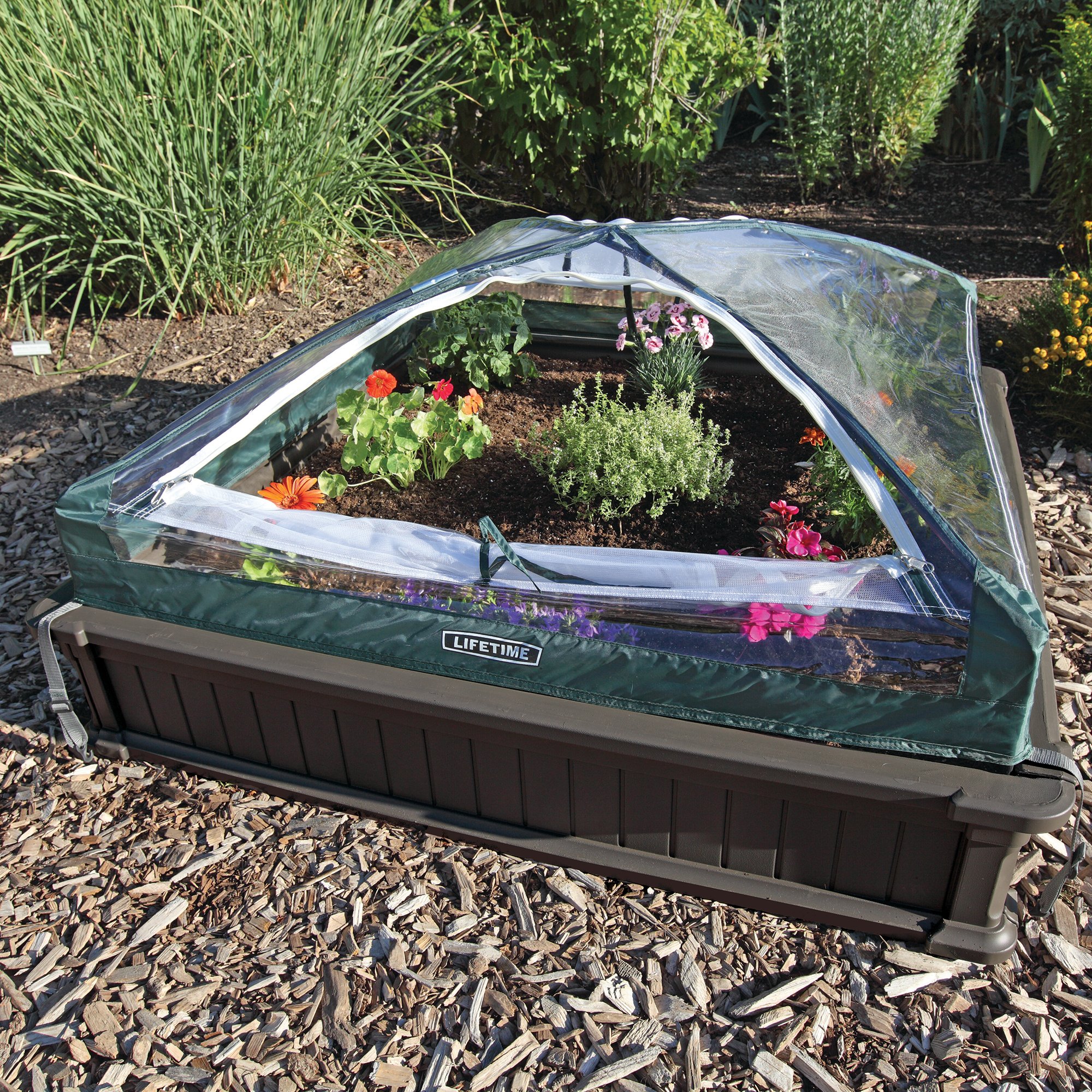 60053 Lifetime Products 4' x 4' Raised Garden 2 Pack-1