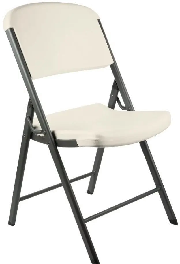 42803 Lifetime 4-Pack Almond Folding Chairs-1
