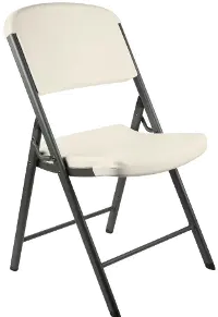 42803 Lifetime 4-Pack Almond Folding Chairs