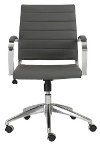 Gray Low-Back Office Chair - Axel