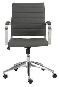 Gray Low-Back Office Chair - Axel