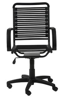 Black Bungee Cord High-Back Office Chair -Bungie
