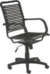 Black Bungee Cord High-Back Office Chair -Bungie-2