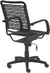Black Bungee Cord High-Back Office Chair -Bungie-4