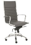 Gray High-Back Office Chair - Dirk