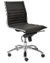 Black Low-Back Office Chair - Dirk