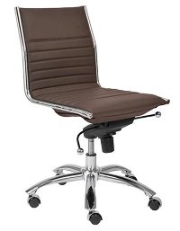 Brown Low-Back Office Chair - Dirk