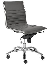 Gray Low-Back Office Chair - Dirk