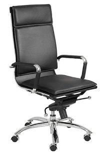Black High-Back Office Chair - Gunar