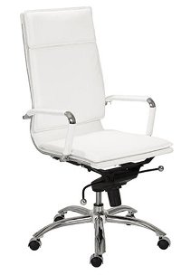 White High-Back Office Chair - Gunar