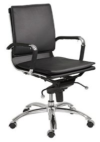 Black Low-Back Office Chair - Gunar