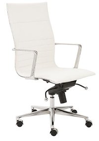White High-Back Office Chair - Kyler