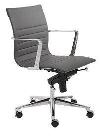 Gray Low-Back Office Chair - Kyler