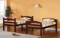 Contemporary Brown Twin-over-Twin Bunk Bed - Carolina-2