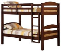 Contemporary Brown Twin-over-Twin Bunk Bed - Carolina-3