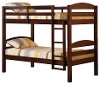 Espresso Solid Wood Twin-over-Twin Bunk Bed-3