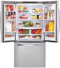 LFC24770ST LG 23.9 cu. ft. French Door Refrigerator - 33 Inch Stainless Steel-2
