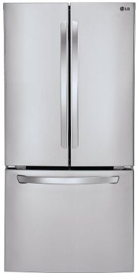 LFC24770ST LG Wide Bottom Freezer French Door Refrigerator - 33 Inch Stainless Steel