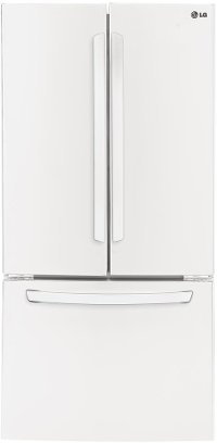 LFC24770SW LG 33 Inch Wide Bottom Freezer French Door Refrigerator - White