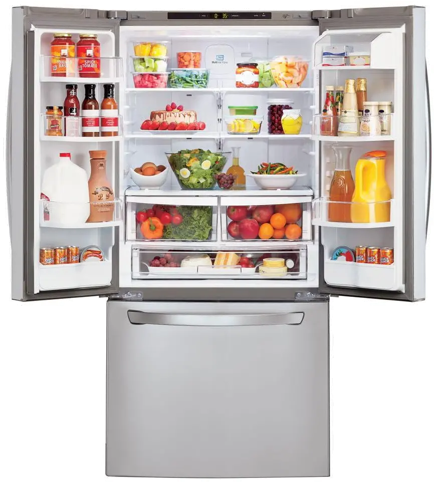LFC22770ST LG 21.8 cu ft French Door Refrigerator - 30 W Stainless Steel-2