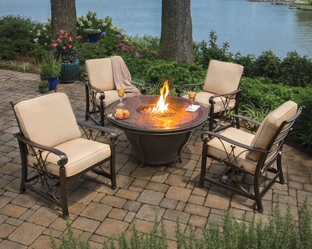 0-5PC,TEMPE,FIREPIT 5 Piece Firepit and Chairs-1