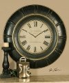 Rustic Black & Gold Wall Clock-2