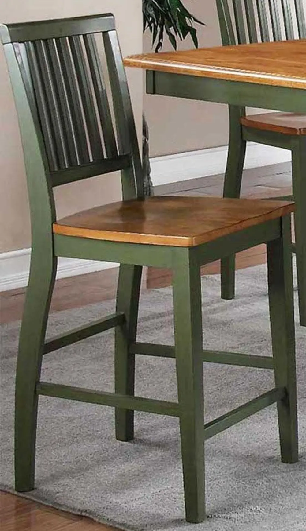 Green 24 Inch Counter Stool-1