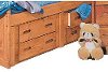 Palomino Cinnamon Rustic 4-Drawer Under-Bed Dresser