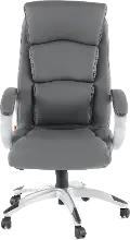 Gray LeatherPlus Executive Office Chair