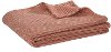 Clearance Twin Sand and Cinnamon Herringbone Throw